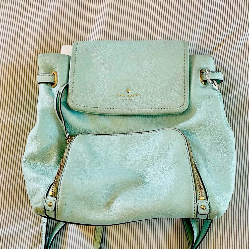 Kate Spade ♠️ Backpack Mint Green, Light Use/Wear, Great Condition